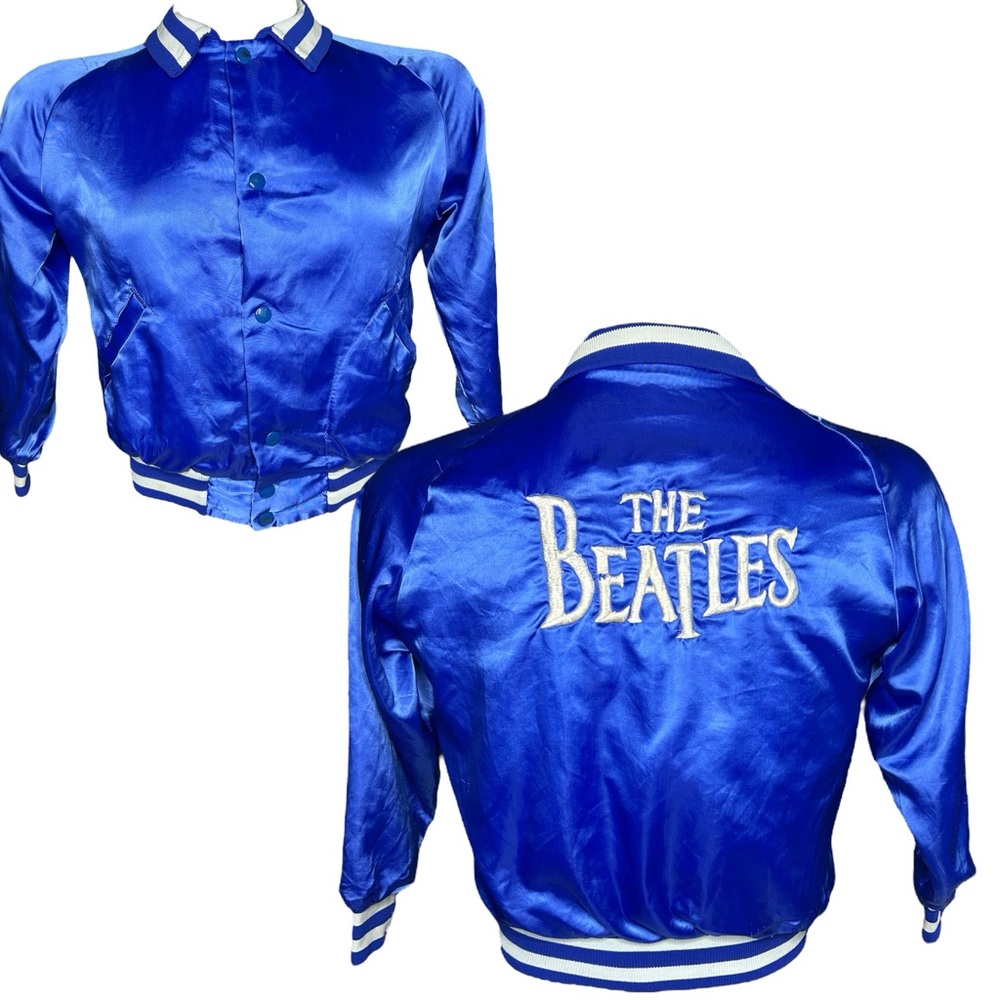 Vtg 70s The Beatles Satin Jacket